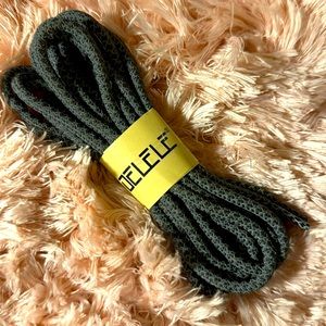 Round Wave Shape Non Slip Heavy Duty Hiking Shoe Laces